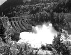 Photograph -- Brilliant Damn, Castlegar, B.C.