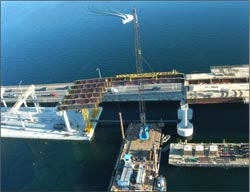 Installation of the Transition Span Girders
