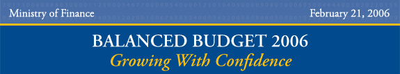 Balanced Budget 2006 -- Growing With Confidence.