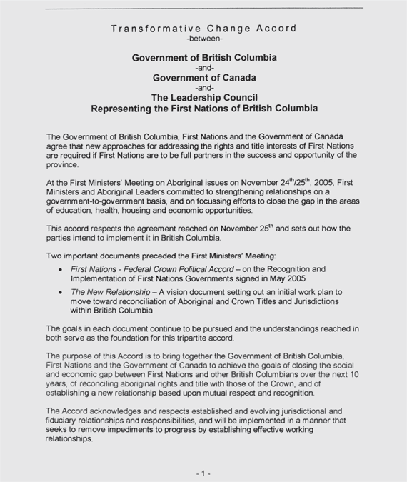 Transformative Change Accord.