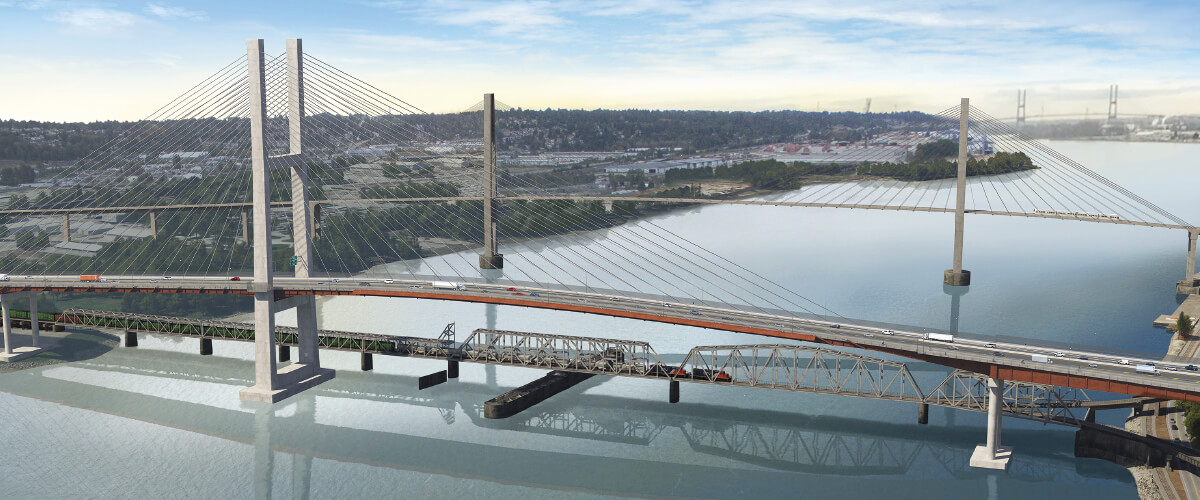 3D virtual picture of a bridge
