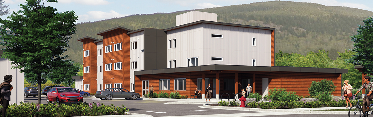 a landscape picure of a building