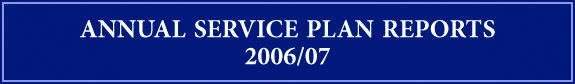 Annual Service Plan Reports 2005/06