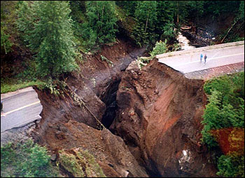 Flood and Slide Damage.